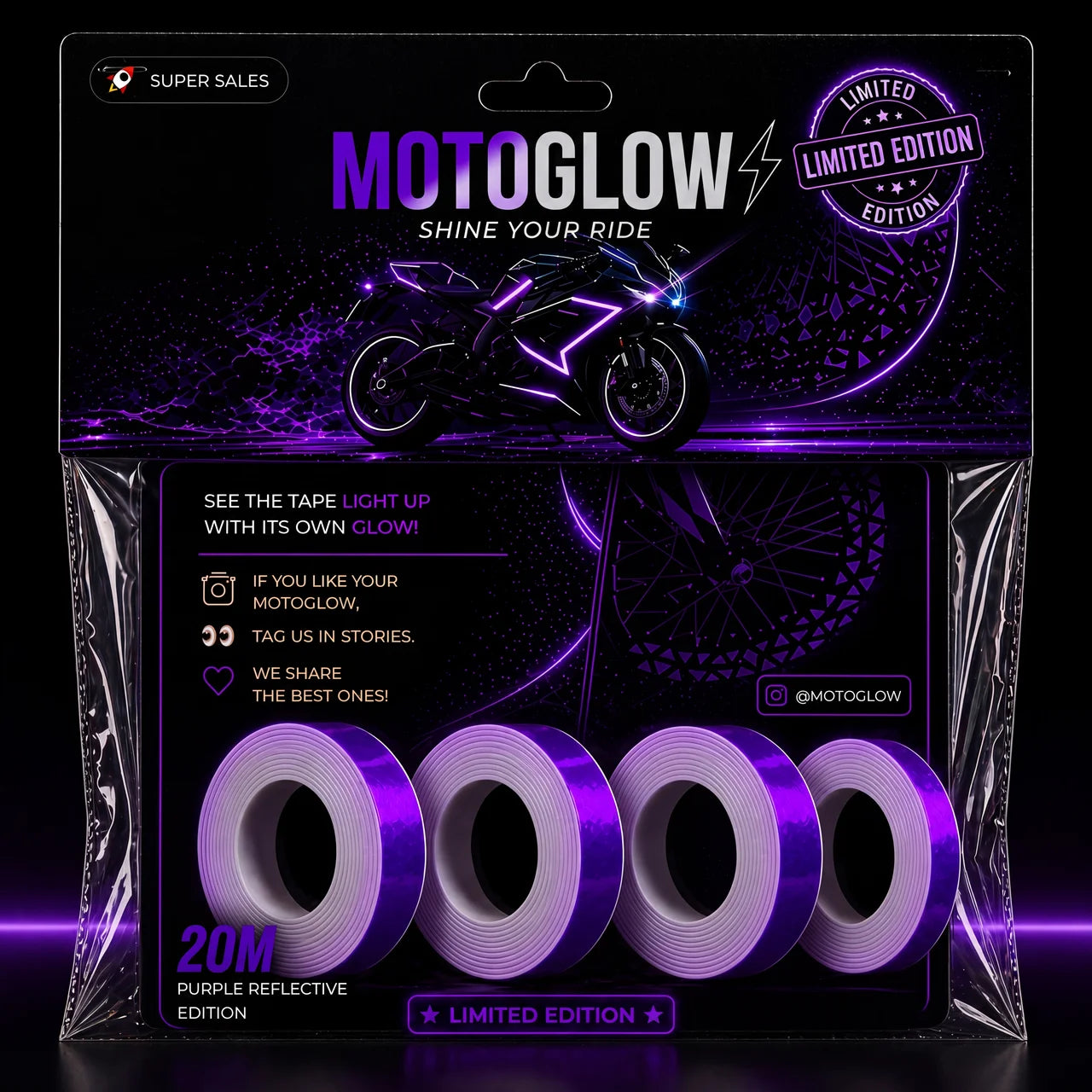 MotoGlow Purple - Exclusive Limited Edition