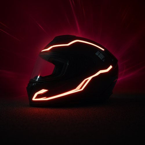 MotoGlow Helmet Lights