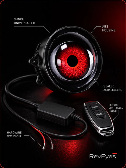 MotoGlow™ Animated Eyes – 3 Inch Universal LED Lights
