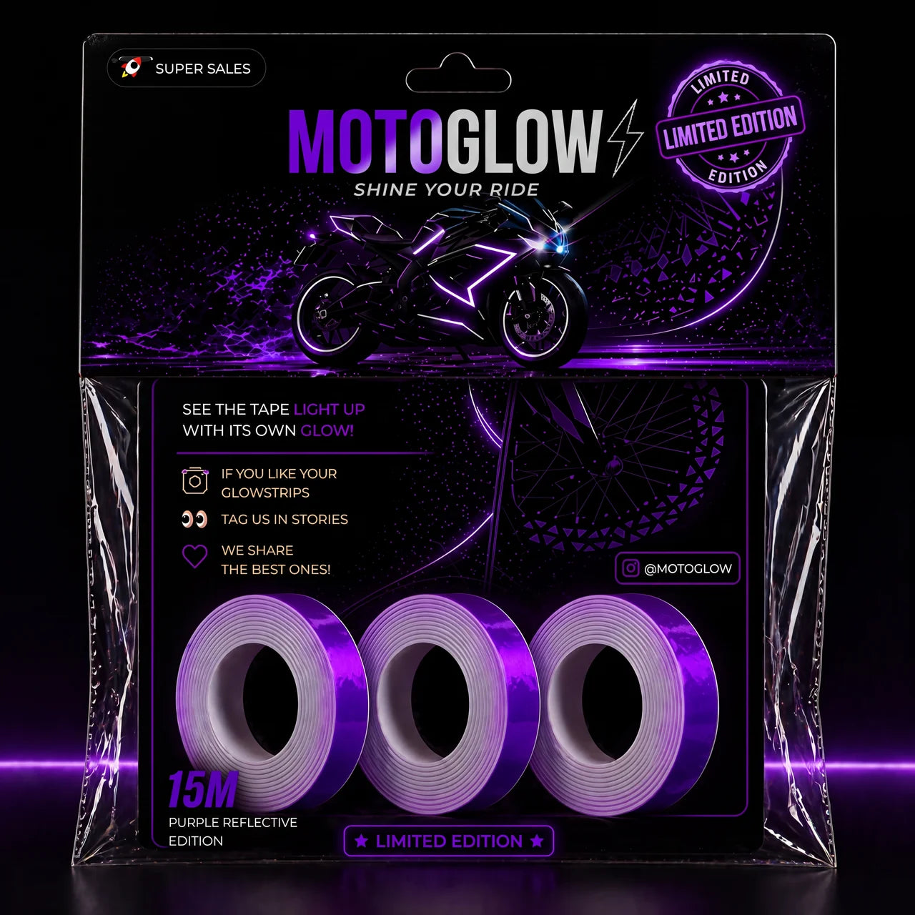 MotoGlow Purple - Exclusive Limited Edition